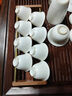 久堂纯黄铜黑檀实木茶杯架茶杯收纳架子茶具配件晾杯架茶垫杯垫 铜木杯架（花梨木） 实拍图
