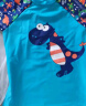 佑游儿童泳衣泳裤套装分体大中小童恐龙泳衣套装38228蓝色恐龙 L 实拍图