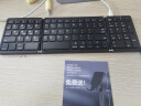 安麦威 超薄折叠无线蓝牙键盘鼠标套装 安卓手机平板笔记本电脑ipad通用小型便携带数字向日葵远程 【三折叠数字版】黑色 实拍图