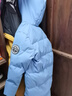 雪中飞（SNOWFLYING）【加厚】童装儿童羽绒服男童中大童女童长款过膝保暖连帽外套 浅蓝色 140 实拍图