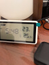 得力（deli）温度计室内温湿度计高精度家用时钟大屏幕宝宝房干湿度电子式时钟 数显时钟温湿度仪DL336001 实拍图