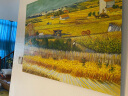 YIHUI ARTS手绘油画梵高麦田丰收客厅装饰画餐厅壁画后印象派田园风景画挂画 无框画（可直接悬挂） 高80*长100cm 实拍图