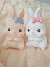 优乾图兔子小夜灯拍拍灯男女孩充电小夜灯卧室氛围生日礼物伴手礼 白色萌萌兔【拍拍灯+充电款】 实拍图