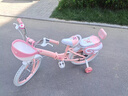 贝琦童（BEIQITONG）贝琦童儿童自行车女孩2-3-6-8-9岁小孩单车脚踏车12-18寸宝宝童车 粉色【折叠白胎】+防摔暴君轮+护网+京东专供 18寸适合身高(115-130)CM 实拍图