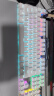 狼蛛（AULA）F2088机械键盘 有线键盘 游戏键盘 104键背光键盘 宏编程 电脑键盘 银白色 茶轴 精英版 实拍图