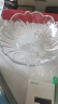 青苹果果斗玻璃果盘欧式简约客厅婚庆节日干果零食家用彩盒装8.45英寸 实拍图