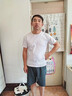 真维斯（JEANSWEST）冰丝t恤男短袖夏季男士跑步透气健身吸汗速干衣男款运动宽松上衣 深灰 纯色 XL 实拍图