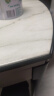 丰舍 餐桌 岩板实木餐桌椅组合现代简约家用小户型餐台可伸缩折叠饭桌 1.35米黑白色【雪山白岩板】 一桌六椅 实拍图