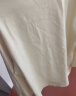 罗蒙（ROMON）260g重磅长袖t恤 男纯棉厚实宽松纯色白色春秋卫衣日系圆领打底衫 白色 M（120-140斤） 晒单实拍图