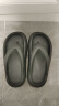 IQGD拖鞋女人字拖沙滩凉拖鞋外穿简约夏季E3004 黑色 36-37  晒单实拍图