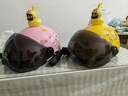 淮夏儿童头盔3C安全帽男孩女孩3-16岁可爱宝宝小孩学生电动车头盔四季 粉色兔子2-7岁-+小黄鸭 均码 实拍图