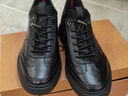 沙驰（SATCHI）男鞋夏季商务休闲鞋男士时尚舒适透气牛皮板鞋男潮鞋户外鞋办公鞋 黑色X20962212Z 40 欧码偏大一码 实拍图