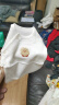 童泰0-3个月婴儿半背衣四季新生儿纯棉衣服居家内衣宝宝上衣2件装 白色 52cm 晒单实拍图