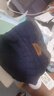瑞尔士帽子男冬季加绒加厚毛线针织帽青年潮流保暖运动棉帽护耳防风防寒 藏蓝色单帽 实拍图