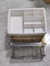 毕亚兹（BIAZE）桌面收纳盒大号办公室透明抽屉收纳箱收纳柜化妆品书桌储物三层 实拍图