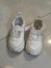 哈比熊童鞋春秋儿童运动鞋小白鞋男童鞋革面休闲女童鞋GS7593 白色30码 实拍图