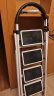 无敌兔 梯子家用折叠室内楼梯人字梯多功能加厚碳钢步梯爬梯便携 升级安全卡扣*白色四步梯 实拍图