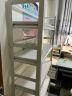 唐辑书架书柜 学生家用落地置物架铁艺图书架子 白色五层 60*35*160 实拍图