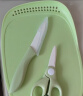 乐扣乐扣（LOCK&LOCK）婴儿辅食刀具套装宝宝儿童料理工具砧板陶瓷剪刀刨刀陶瓷刀4件套 实拍图