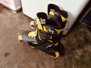 Rollerblade轮滑鞋儿童溜冰鞋专业男孩女童初学者全套装可调节旱冰FURY 黑黄鞋 M （33-38码） 实拍图