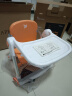 apramo安途美宝宝餐椅儿童餐桌椅可折叠便携椅子 婴儿餐椅升级款 元气橙 实拍图