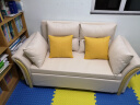 喜客邦客厅折叠沙发床三人卧室两用沙发床布艺欧式简易小户型多功能沙发 1.58米外径海绵棉麻款 实拍图