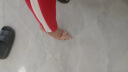 百丽红色水钻婚鞋女仙女细高跟鞋单鞋A1A1DCQ3 红色 35 实拍图