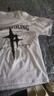 至唯美式高街重磅t恤男设计感小众潮流复古上衣夏季潮牌短袖痞帅衣服 T87白色 L【推荐110-130斤】 实拍图