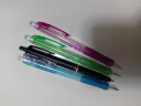 三菱（uni）M5-100活动铅笔 0.5mm学生自动铅笔橡胶手握透明彩色杆带橡皮可擦笔 粉红 1支装 实拍图