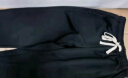 NASA GISS休闲裤男宽松直筒阔腿裤潮流运动长裤子 黑色 (180/84A)XL  实拍图