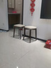 华恺之星凳子家用板凳换鞋凳餐凳可叠放实木凳简约餐椅HK5118米色 实拍图