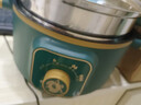 电蒸锅多功能家用大容量三层电蒸笼预约定时多层蒸馒头智能蒸煮锅电热锅电火锅多用途锅早餐蒸包子蒸煮一体锅 22CM金边绿(旋钮款)一层蒸笼 实拍图
