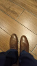 奥康（Aokang）男鞋牛皮皮鞋男士商务正装圆头系带低帮鞋子 棕色（偏大一码） 41 实拍图