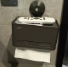 太力卫生间纸巾盒置物架免打孔壁挂式浴室抽卷纸架 带盖枪灰色 实拍图