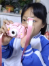 蕉加儿童照相机拍立得相机送男孩送女孩生日礼物7-10-14岁可拍照玩具 萌猫粉【双摄4800W+64G+保护套】 实拍图
