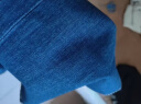 真维斯（JEANSWEST）牛仔裤男2024夏季潮牌直筒时尚猫须青年休闲男士长裤中蓝34 实拍图