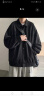 顶峰保罗（Dingfengbaoluo）夹克外套男士春秋休闲宽松潮麂皮绒上衣美式棒球服J06黑色XL 晒单实拍图