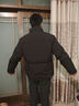 与狼共舞【线下同款】羽绒服男秋冬新款石墨烯加厚保暖防风免打理立领衣服 001黑色 L 175/92A/充绒量：185G 实拍图