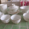 峰棱 功夫茶具套装 德化白瓷描金高档泡茶喝茶家用陶瓷茶杯整套办公室 团圆杯-禅茶一味套装（大） 实拍图