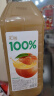 汇源果汁汇源100％果汁0无添加纯果汁饮料浓缩果蔬汁 卡曼橘柠檬混合果汁2L*6瓶整箱装 实拍图
