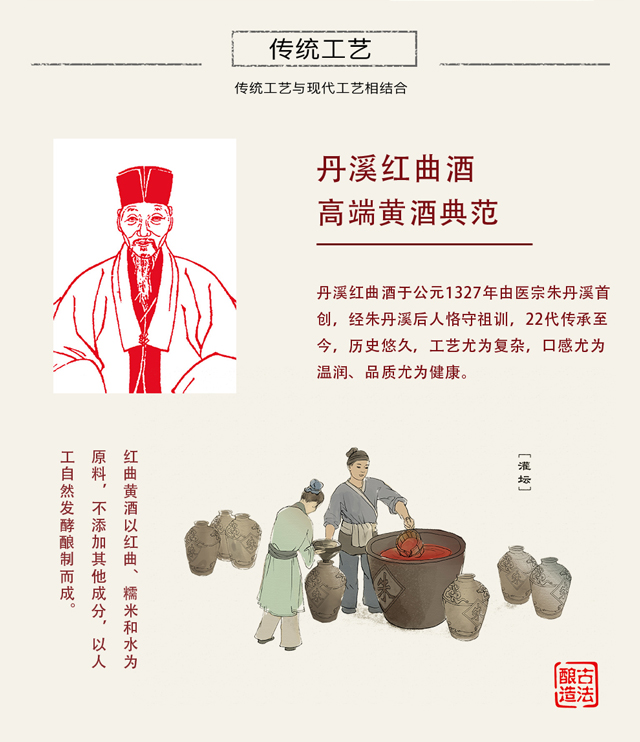 丹溪1327红曲酒青瓷15年高端红曲黄酒750ml单瓶装青瓷