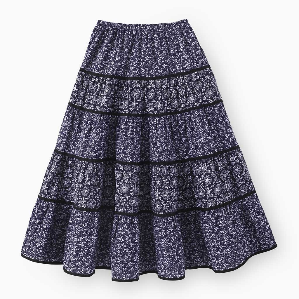 初刻crucco 水洗全棉印花布节裙 清新文艺范儿 00023783