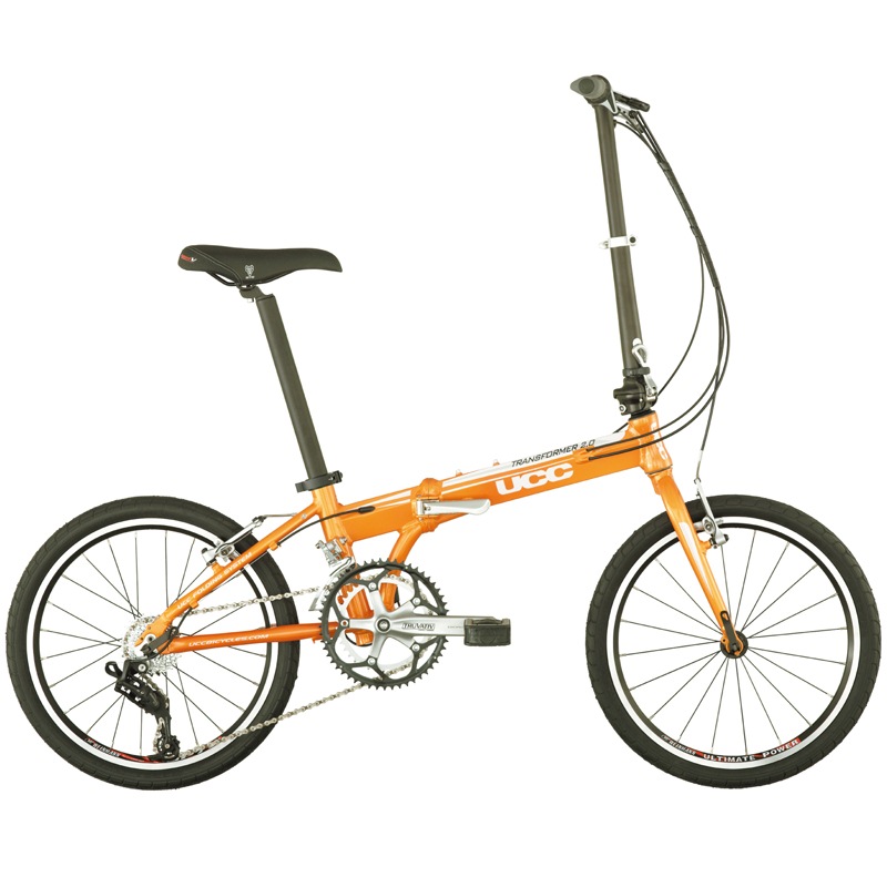 环球自行车ucc 变形金刚2.0 sram16速 v刹 全铝合金折叠自行车 橙色