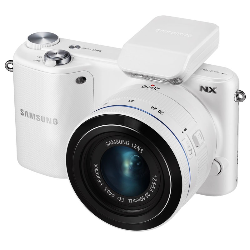 三星(samsung) nx2000 微型单电套机 (20mm-50mm) (白色)
