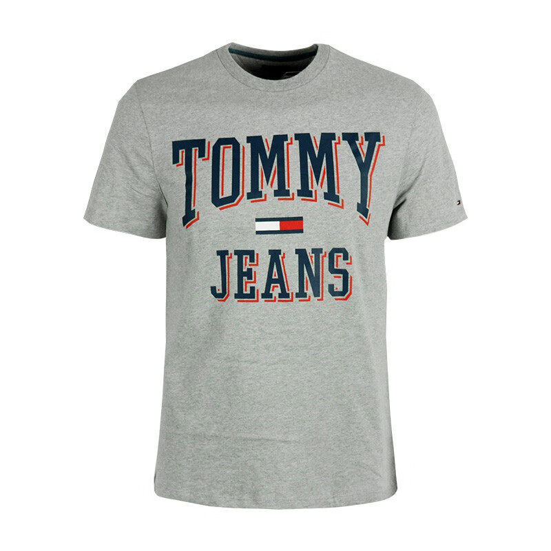 tommy jeans汤米圆领短袖男英文logo时尚半袖t恤奢侈品男装78e9883