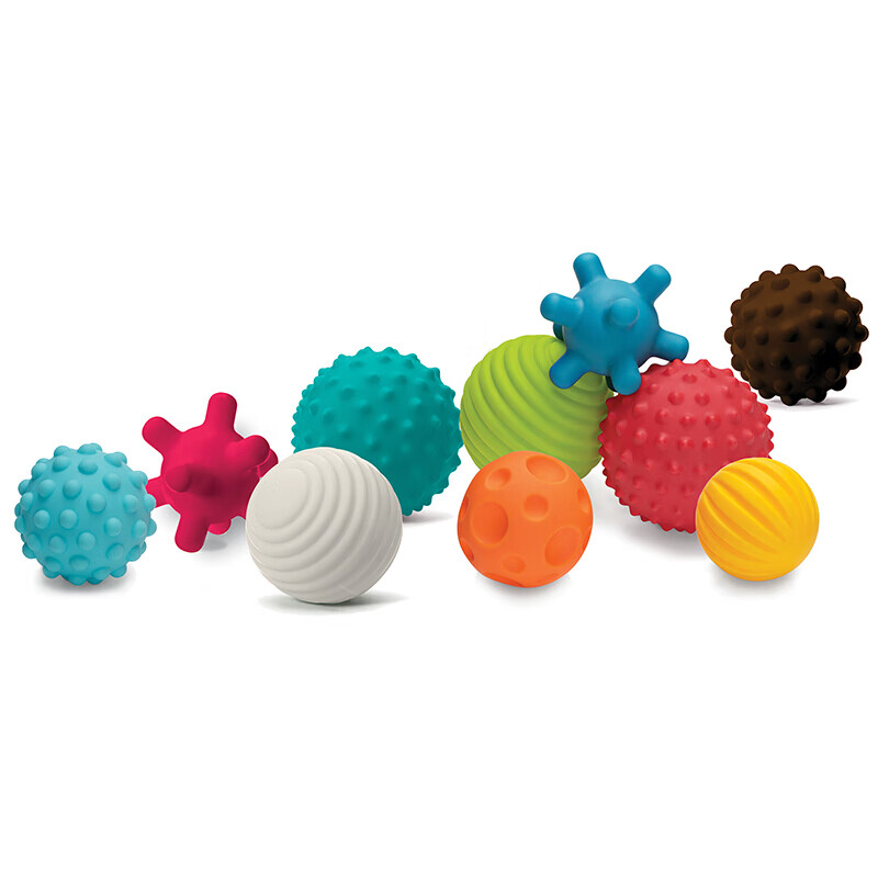 婴蒂诺(infantino)抚触球 可啃咬曼哈顿球婴儿宝宝6个月啃咬抚触感球