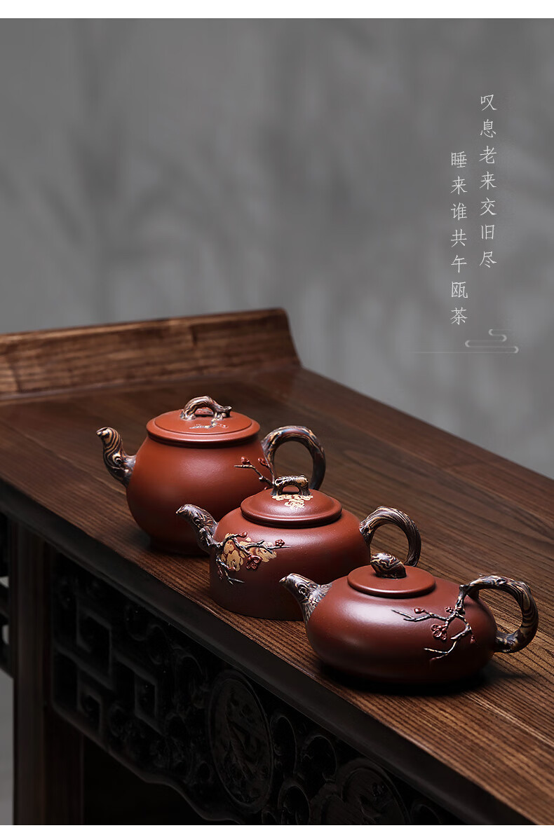 藏壶天下 宜兴紫砂壶全手工茶壶茶具 原矿底槽青 戴晨光工艺师 古树