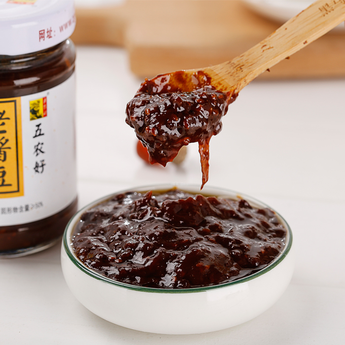 [兰考农特产馆]五农好酱 老酱豆 黄豆酱 辣椒酱210g*2瓶河南 辣椒酱
