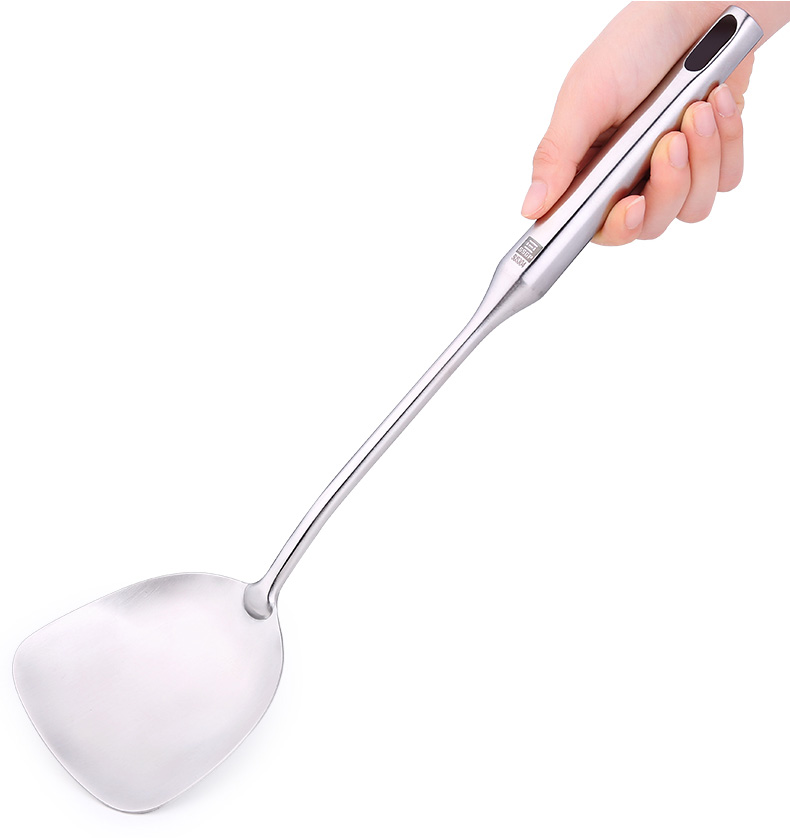 ssgp 德国加厚炒铲炒菜铲子锅铲304不锈钢锅铲子隔热长柄厨房烹饪用具