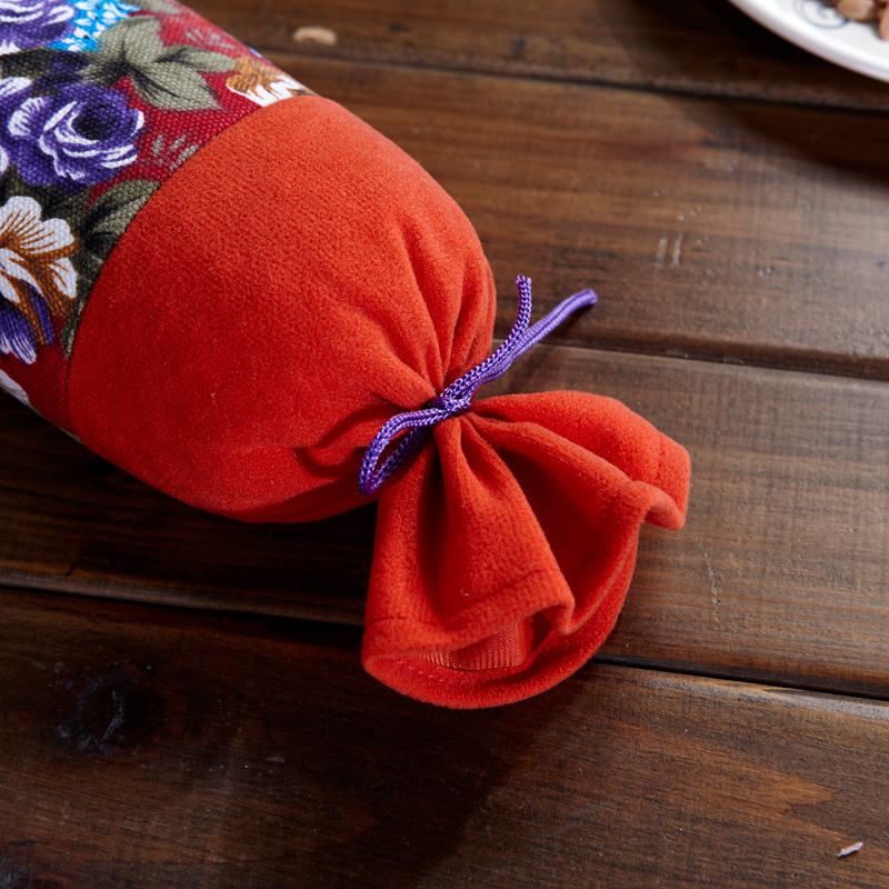 爸爸妈妈 传统山楂核枕头枕芯 颈椎枕 糖果枕 颈椎按摩枕花草养生枕